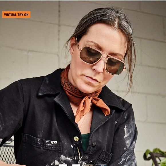 NWT Caddis Sun Progressive Readers Nola in Polished Gunmetal with Grey lens 1.0x - Picture 7 of 9